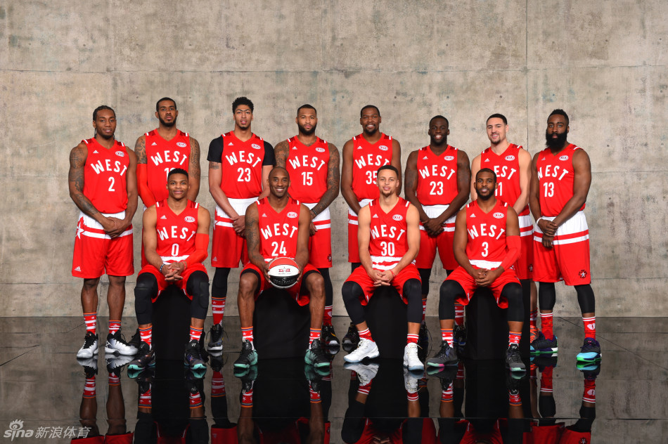 2016年NBA全明星定妆照_体育频道_篮球天地