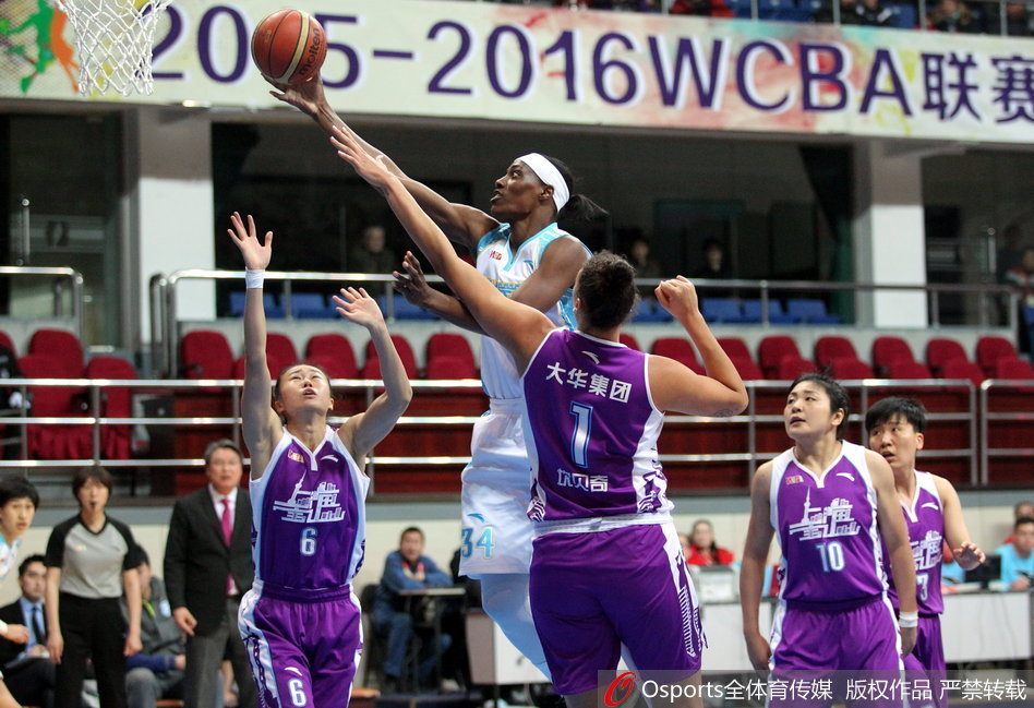 福尔斯持球长驱直入，如重型坦克般碾压式突入篮下，防守球员人仰马翻难以阻挡。