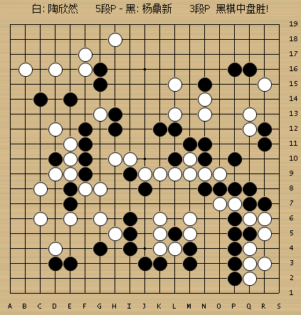 动图棋谱-杨鼎新大秀宇宙流 陶欣然官子出败着
