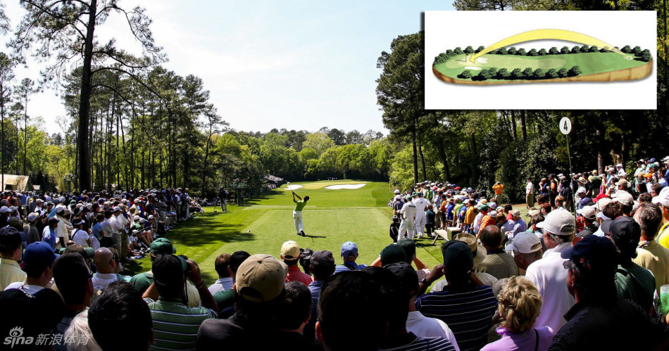 沙坑困境，金色的沙坑在阳光下闪耀，救球杆的痕迹清晰可见，展现着球场障碍对球员心理与技术的双重考验。