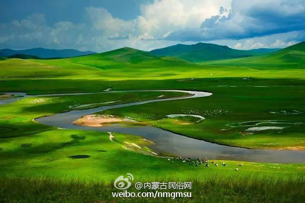 内蒙古天下第一曲水莫日格勒河