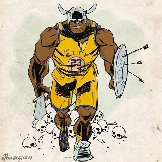 nba美式漫画球星集锦_高清图集_新浪网