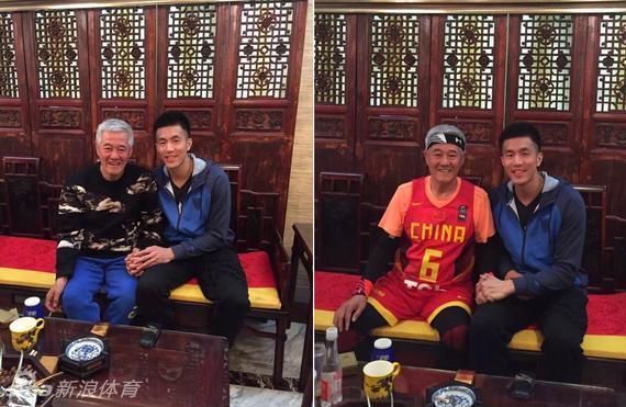 赵本山在比赛中防守对方球员，他张开双臂，全神贯注，虽然身材不算高大，但那股不服输的拼劲令人动容