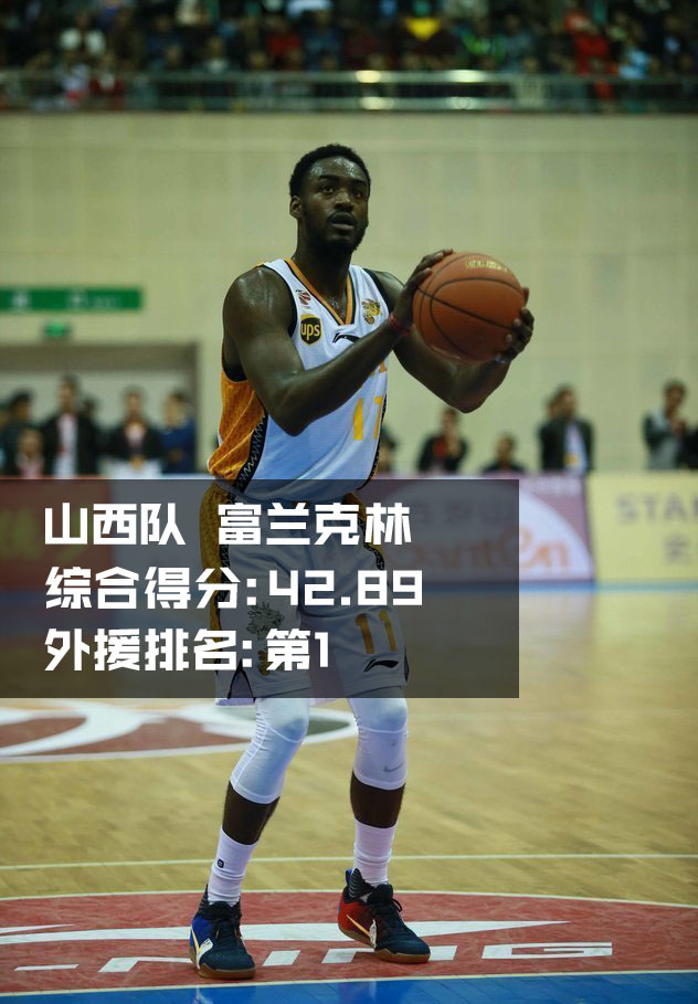 山西队外援富兰克林在防守球员的夹击下依然神情坚毅，他挥臂绕过防守，眼神中透露着拿下三双数据的杀气。