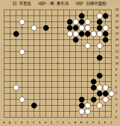 杯全国围棋甲级联赛第16轮比赛在各主场战罢,图为本轮精彩动图棋谱