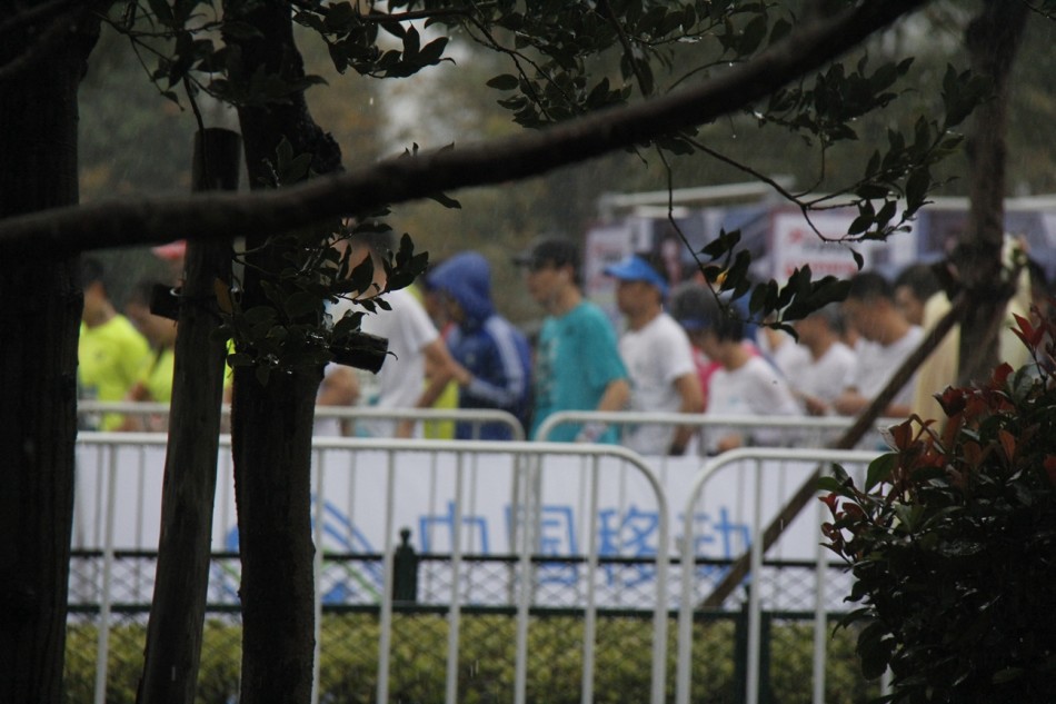 2016舟山半马鸣枪开跑，新浪直击雨战赛况 。