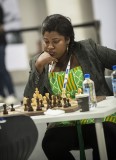 女棋手气势十足