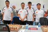 中国男队赛前合影