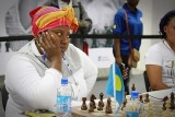 加纳女棋手搞怪表情