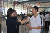 教练李文良接受采访
