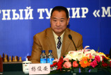 中国国象协会主席杨俊安致辞