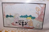 少年儿童国际象棋绘画作品3