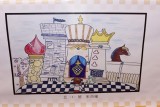 少年儿童国际象棋绘画作品7
