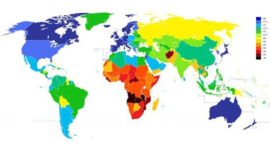 世界各国人口寿命_...美国健康不平等情况加剧,部分地区人口寿命甚至低于30年