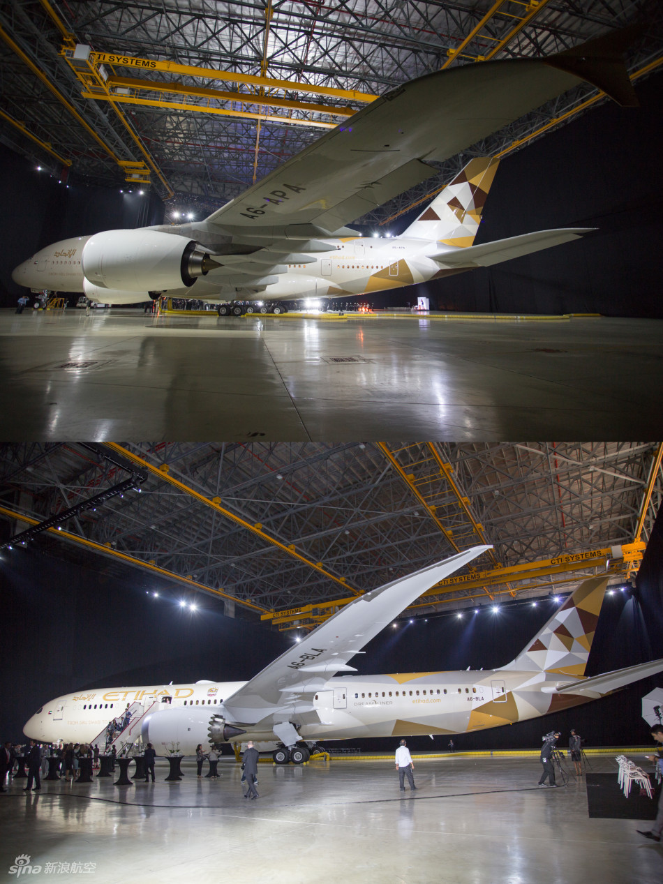 阿提哈德航空a380和b787精彩亮相阿布扎比_高清图集_新浪网