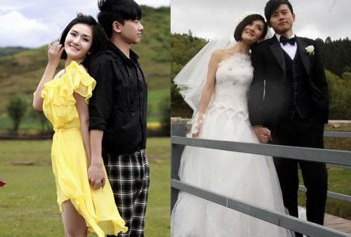 调皮的婚纱照_调皮秀禾婚纱照(3)