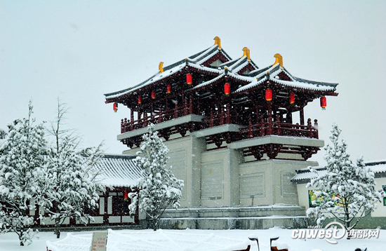 大唐芙蓉园 最美雪景