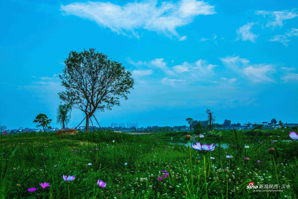 雨后的汉中一江两岸美景