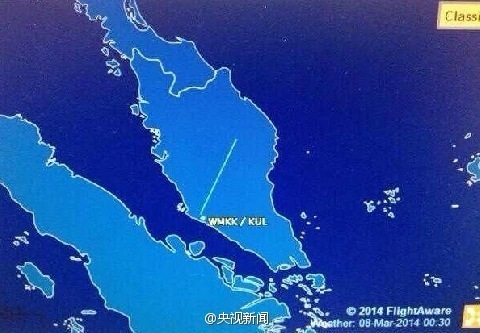 中国高清版飞机航线图
