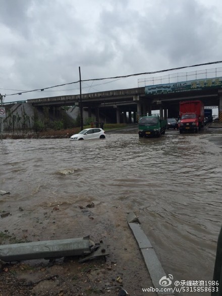 辽宁各地网友拍摄辽宁大雨