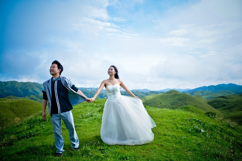 穿上婚纱去草原歌曲_草原手机壁纸(2)