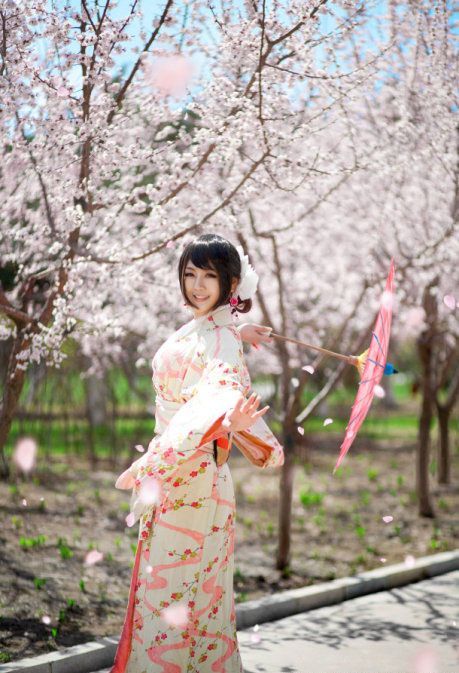 樱花树下的美女和服COS [10P] - 动漫卡通 - 思