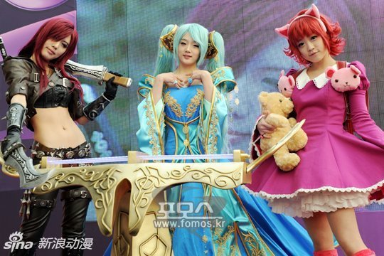 tasha lol卡特琳娜cos,超凡魅力无敌霸气 点击查看更多cosplay高清图片