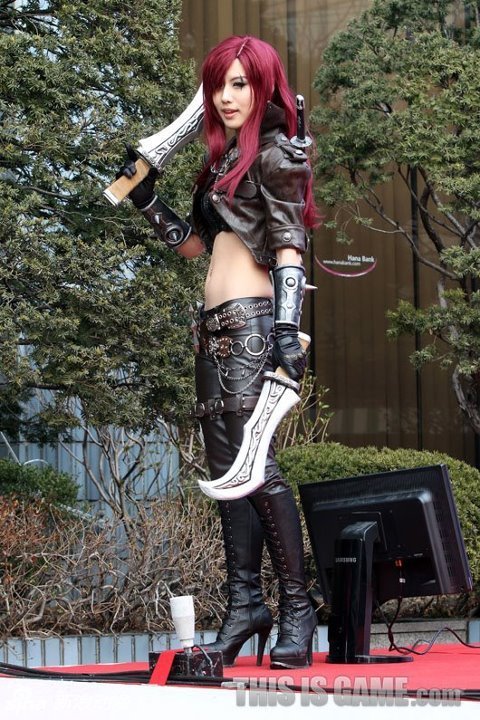 tasha lol卡特琳娜cos,超凡魅力无敌霸气 点击查看更多cosplay高清图片