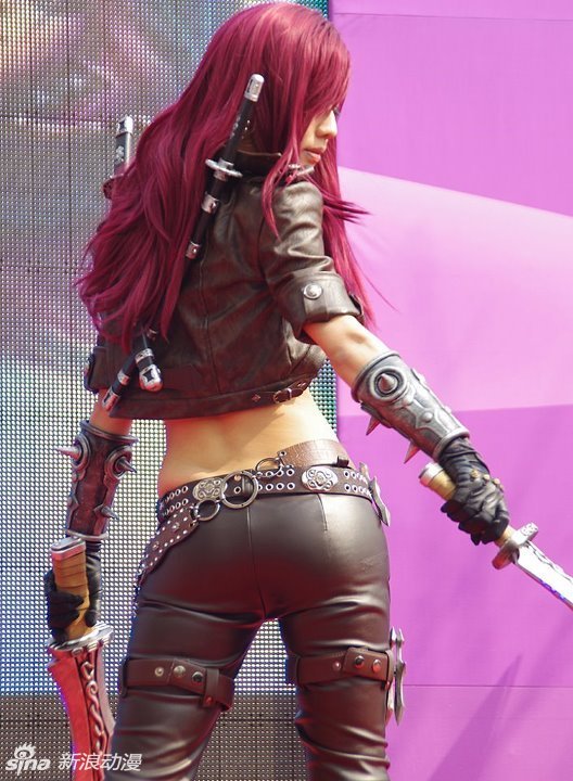 tasha lol卡特琳娜cos,超凡魅力无敌霸气 点击查看更多cosplay高清图片