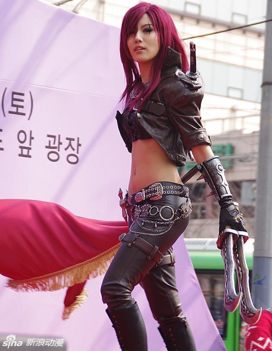 tasha lol卡特琳娜cos,超凡魅力无敌霸气 点击查看更多cosplay高清图片