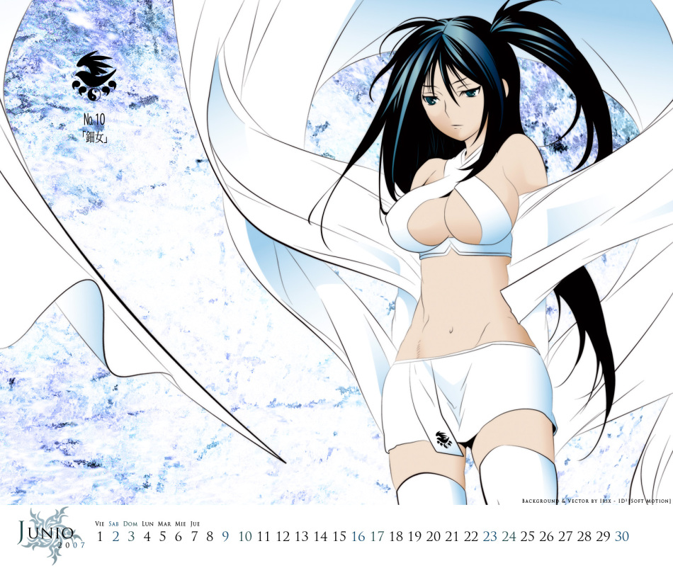 美少女格斗动画《鹡鸰女神》纯福利壁纸,乳摇美腿春光无限