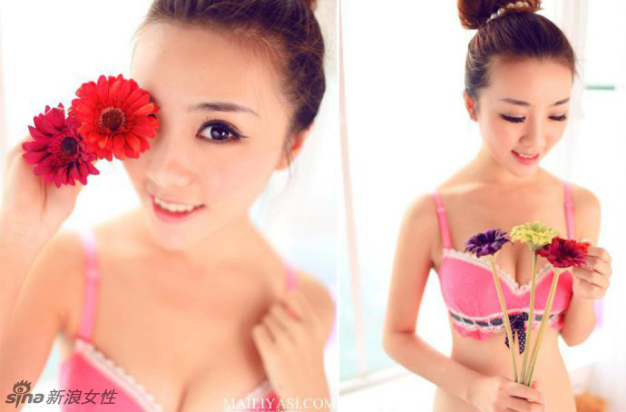 甜美少女内衣私房照