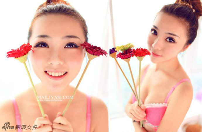 甜美少女内衣私房照
