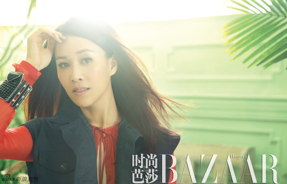 那英时尚写真登《芭莎》杂志