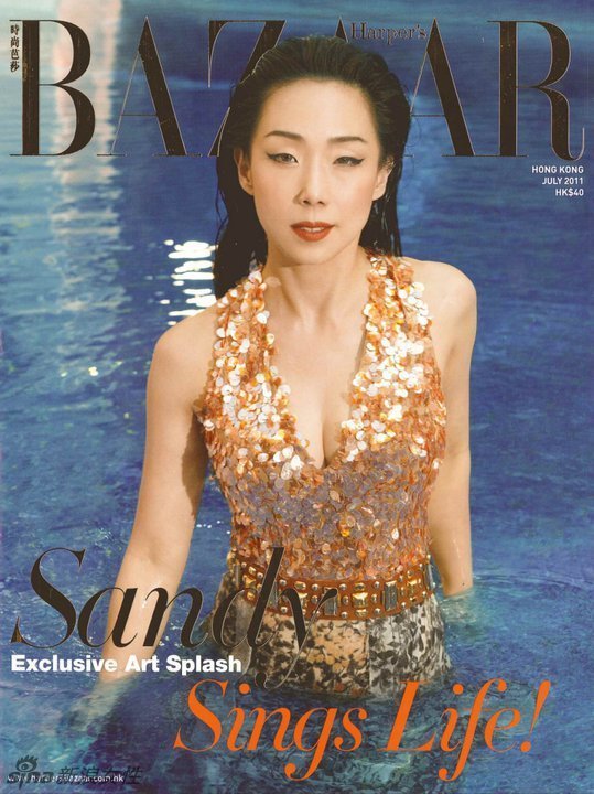 林忆莲潜水拍唯美写真