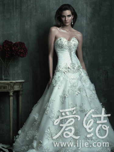 抹胸婚纱找_抹胸婚纱(3)