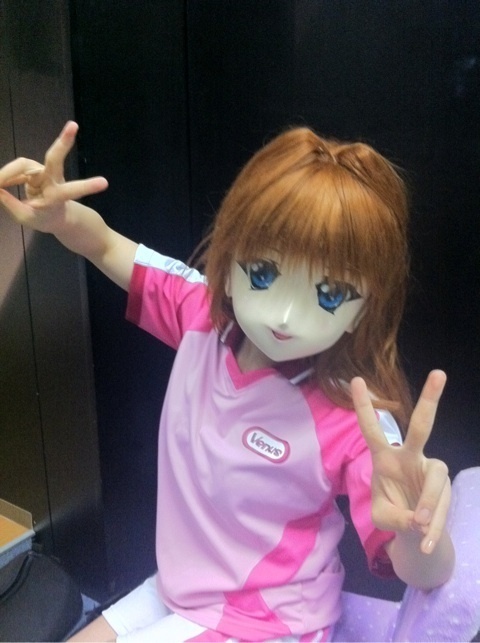 超越cosplay 戴二次元<em>面具</em>的卡通<em>少女</em>走红-顺德