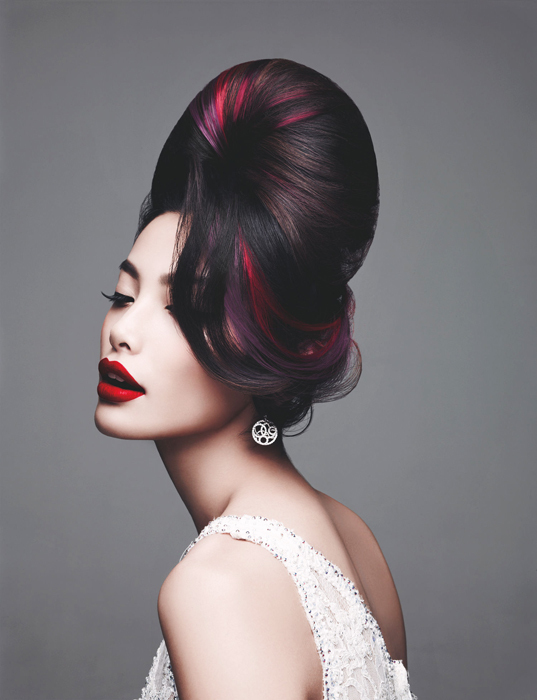 新娘盘发玩<em>挑染</em> 婚礼当天给他点<em>颜色</em> -- 佛山