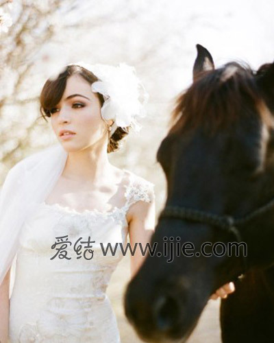 主婚纱发型_婚纱发型(3)