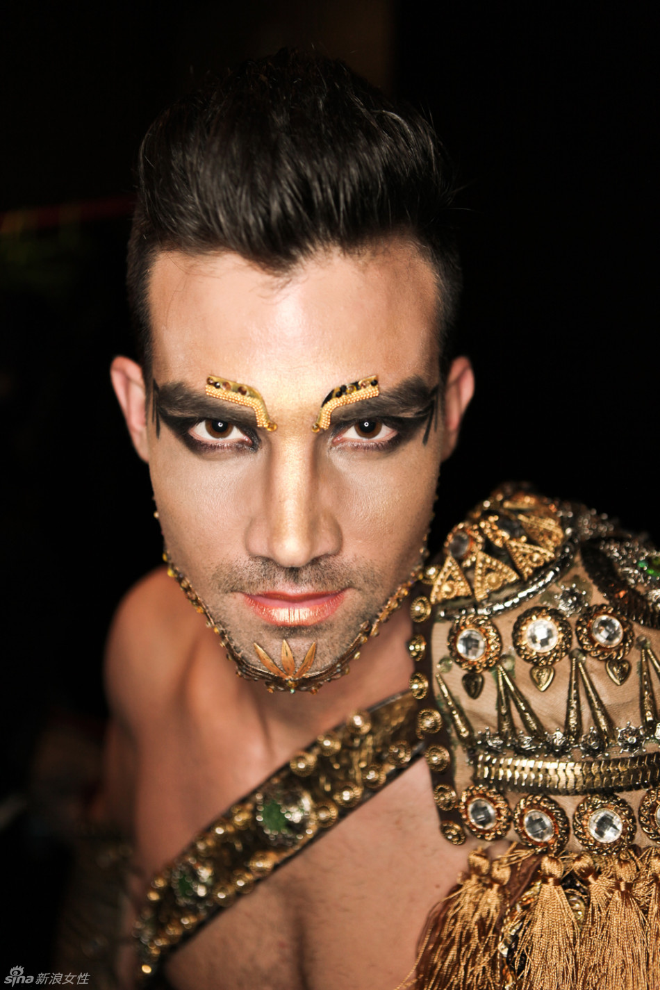 毛戈平创意造型_毛戈平创意彩妆造型 战魂主