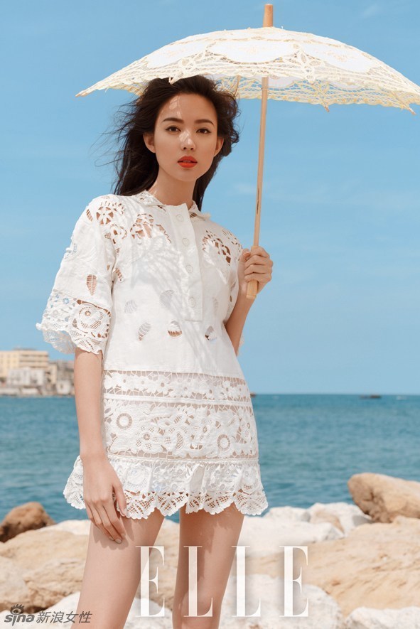 长腿女神张梓琳风情大片 长发飘飘深V诱惑