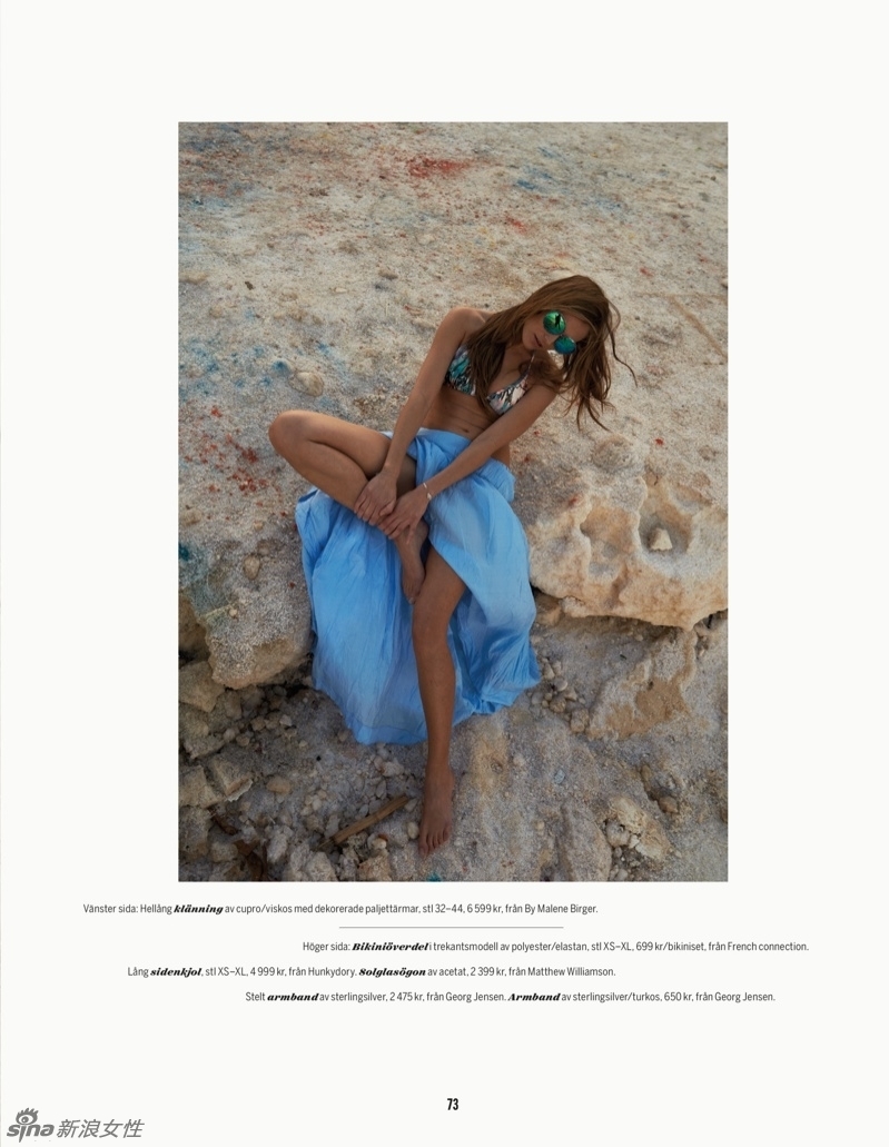 海边的性感薄纱女神 超模另类时尚大片