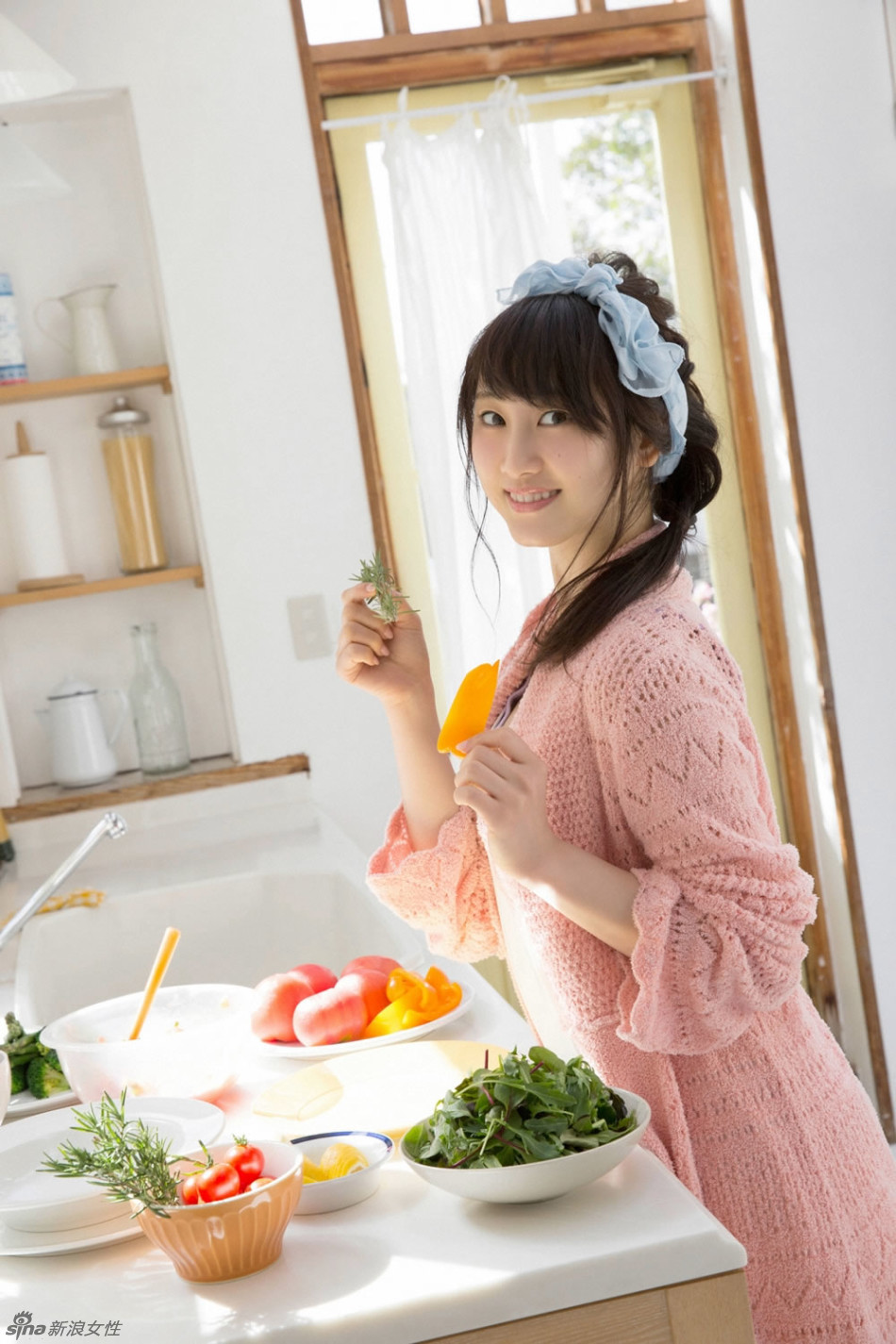 日本少女偶像松井玲奈家居写真 清新纯美