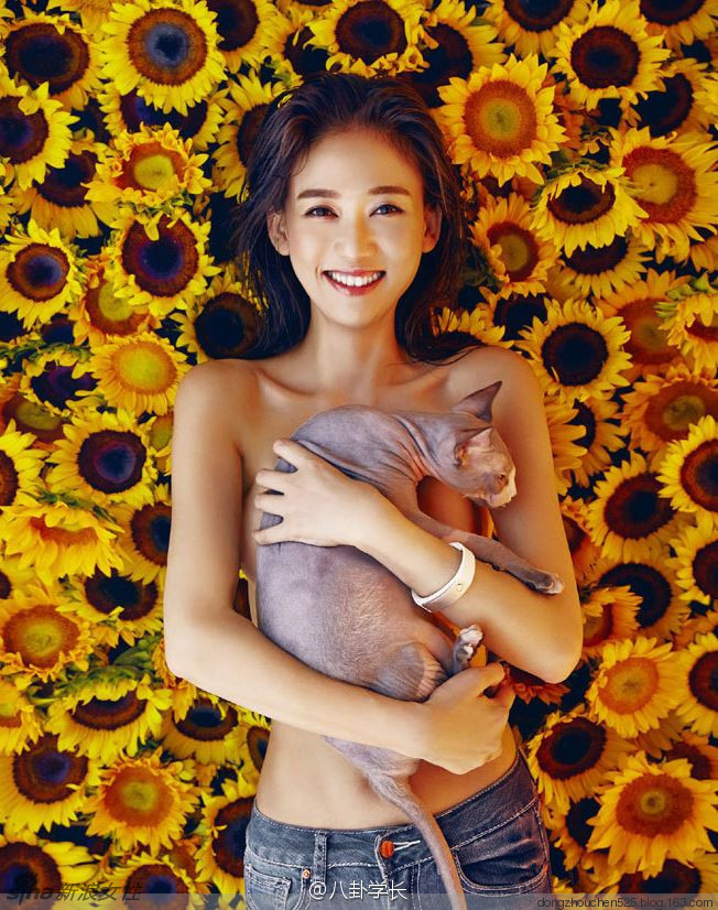 陈乔恩昔日性感写真 半裸抱猫曲线毕露