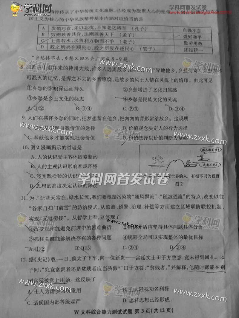 2015安徽高考文科省排名5100名报云南大学有