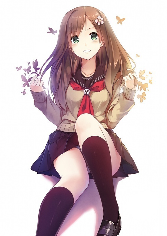 二次元美少女校服美图大放送