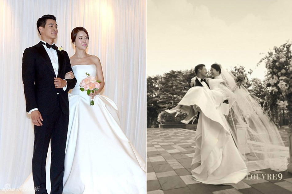 rain和金泰熙的婚纱照