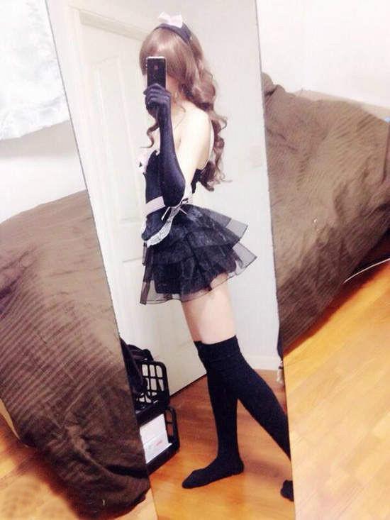 伪娘穿女生内衣_模特性感日本内衣伪娘