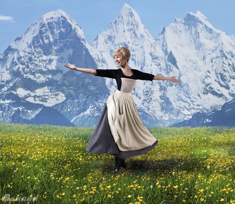 凯莉-布鲁克的这个造型出自影片《音乐之声》