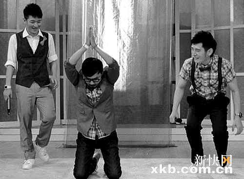 汪涵在录制《天天向上》时向观